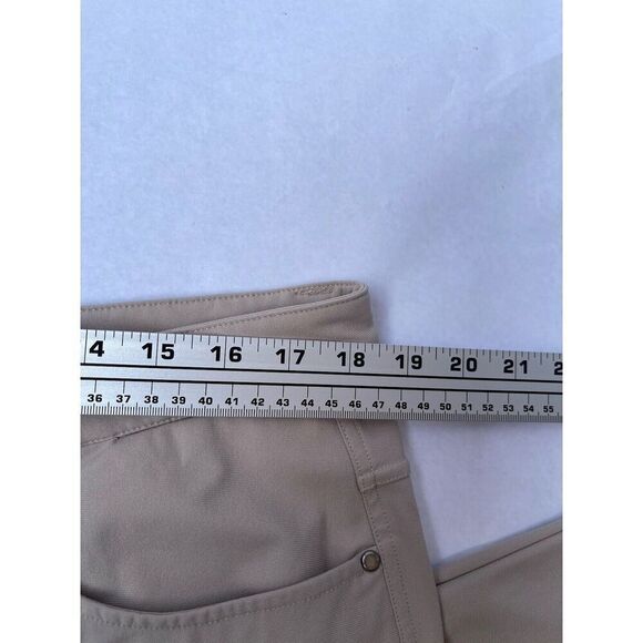 Rye 51 Golf Voyager Pants Men's 36 Beige Performance Straight Leg Chino 5 Pocket - Picture 5 of 7